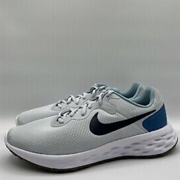 Nike Men's Revolution 6 NN Low Top Running Shoe, Grey Blue, Size 11W - Picture 2 of 12